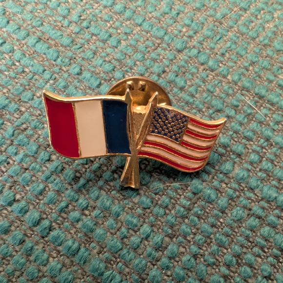 Other - Dual Flag Enamel Pin